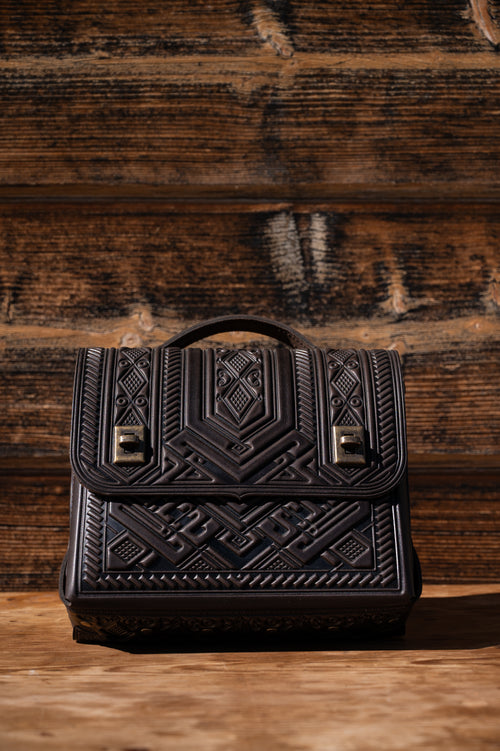 Leather backpack bag “Project”