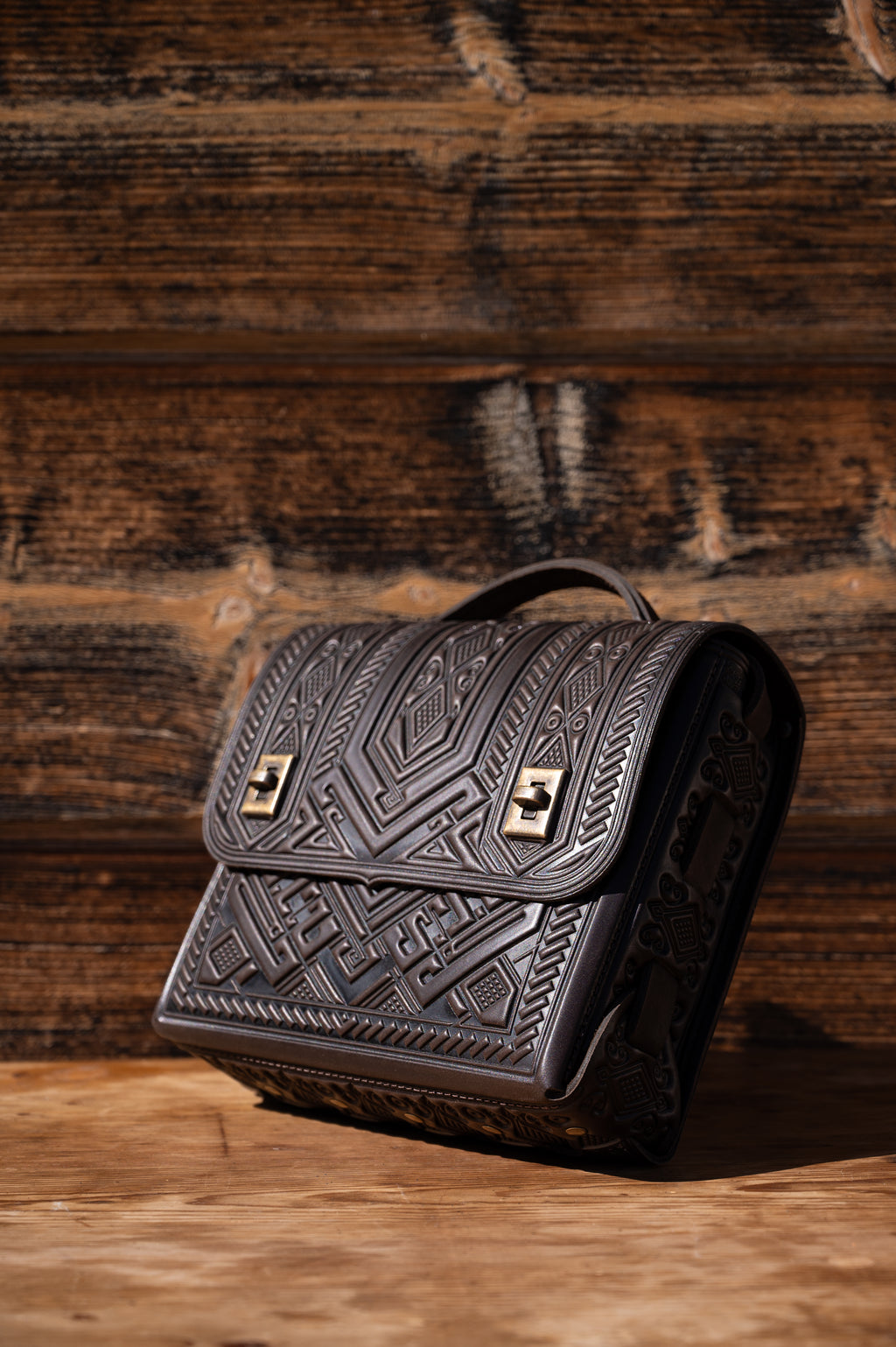 Leather backpack bag “Project”