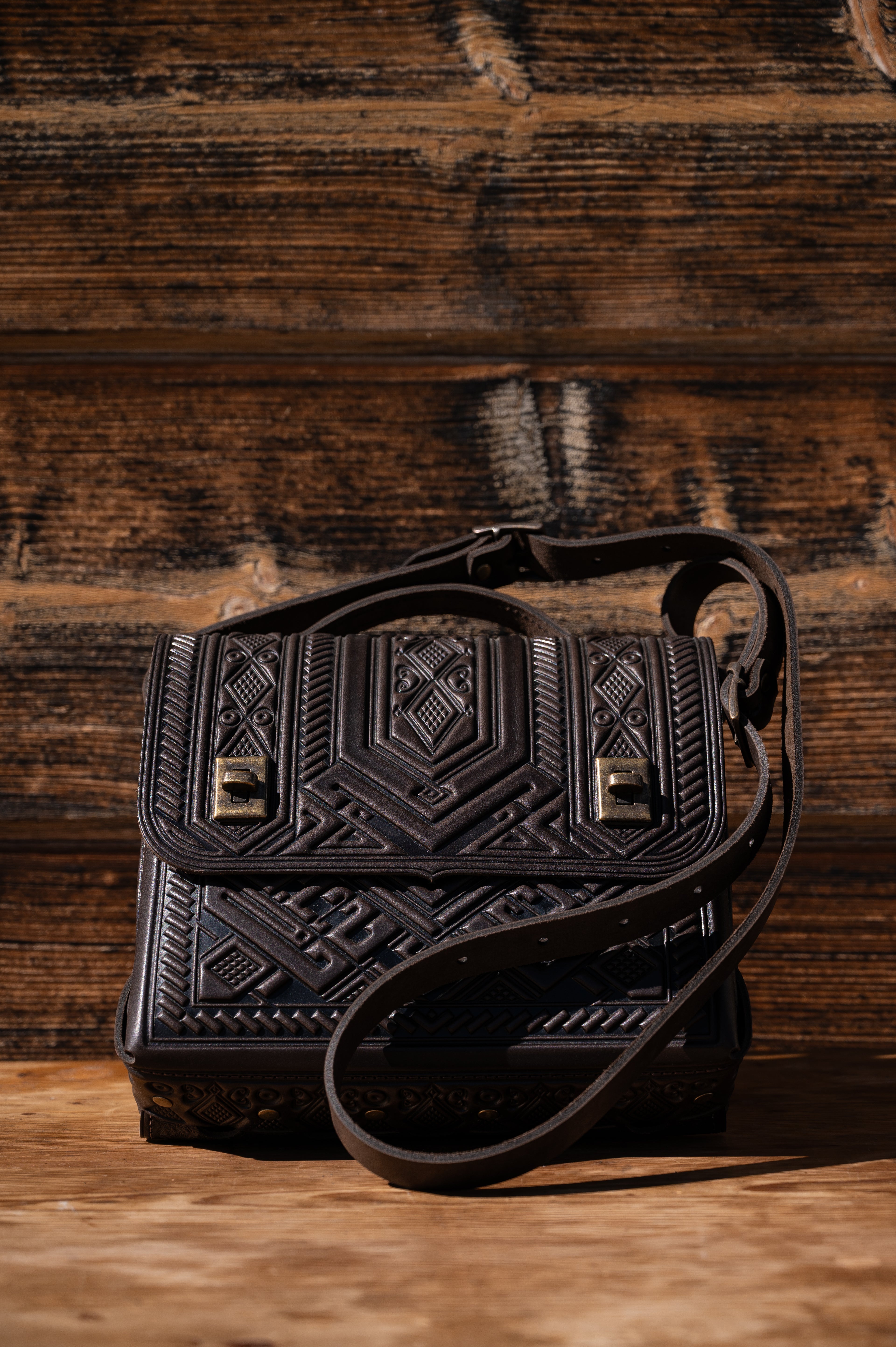 Leather backpack bag “Project”