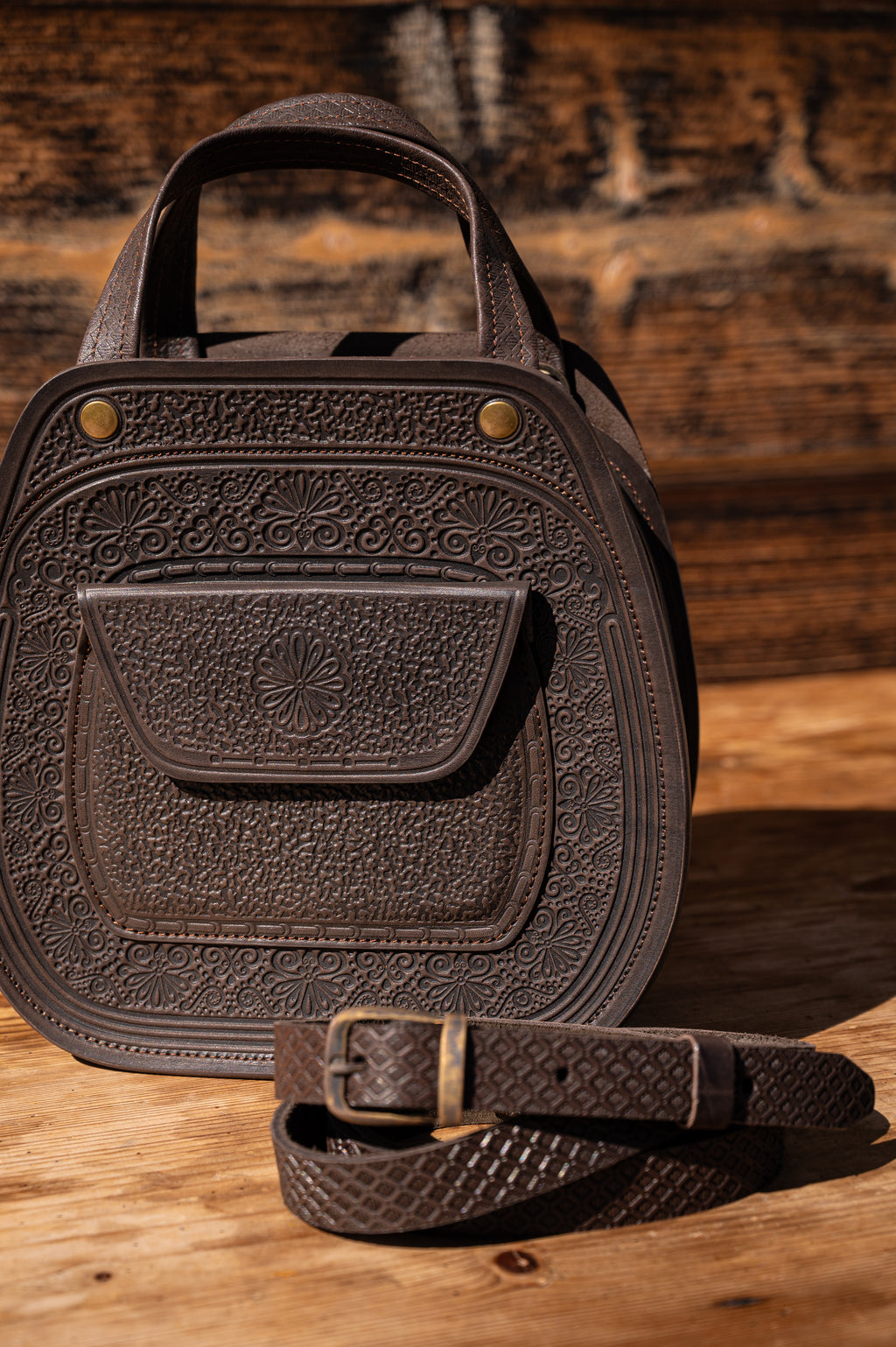 Leather bag “Azalea”