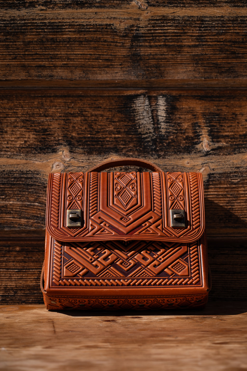 Leather backpack bag “Project”