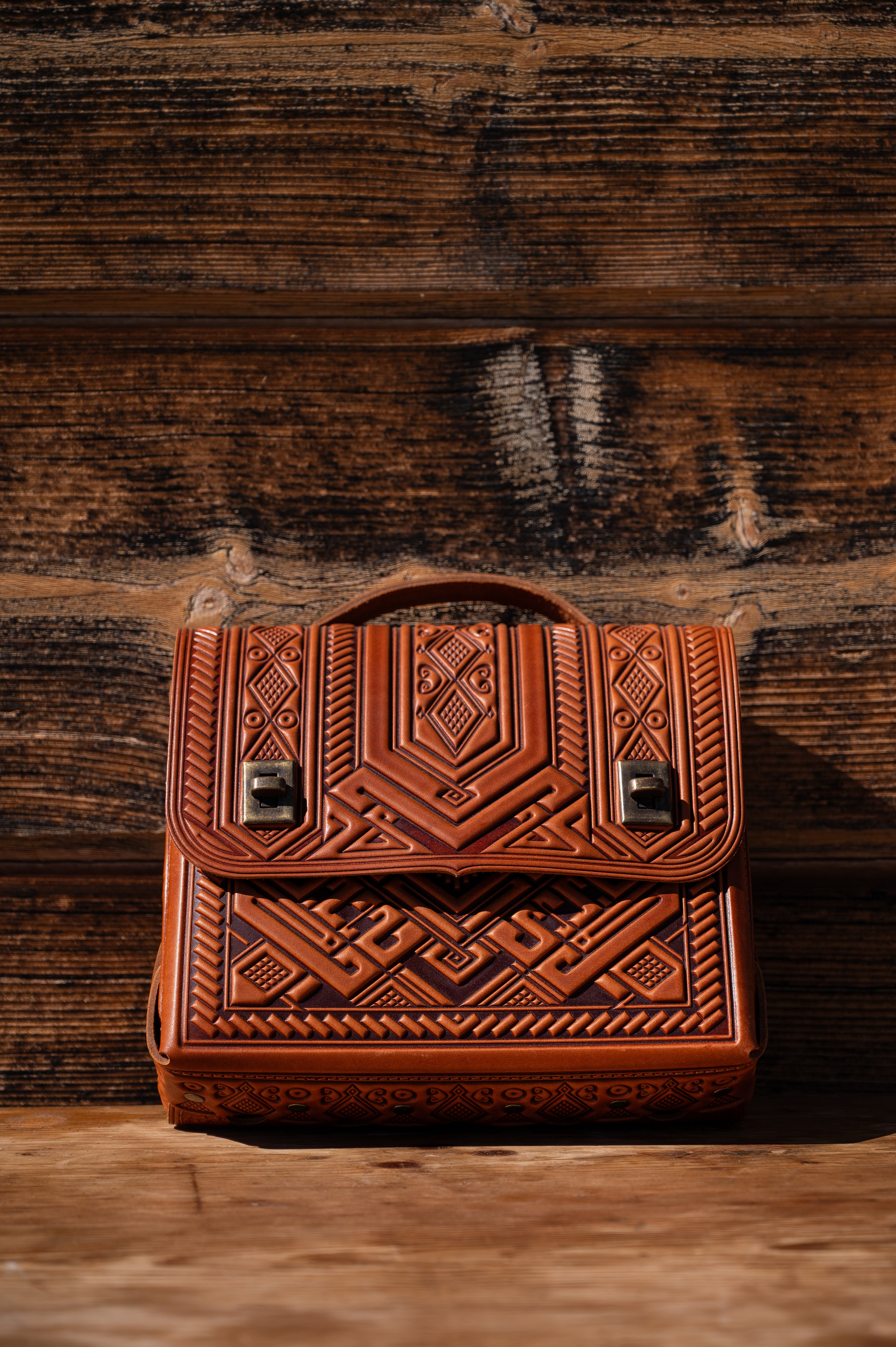 Leather backpack bag “Project”