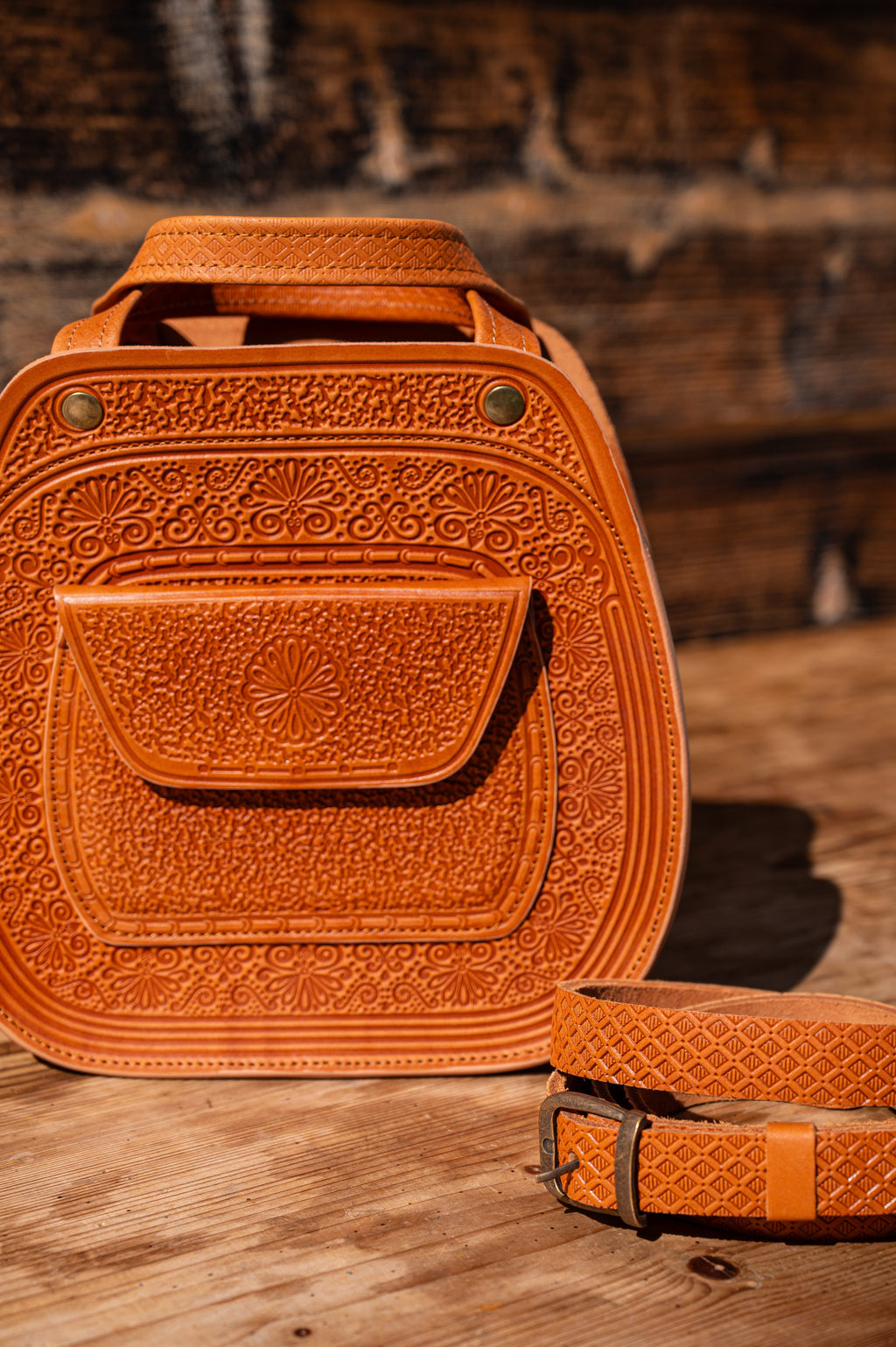 Leather bag “Azalea”