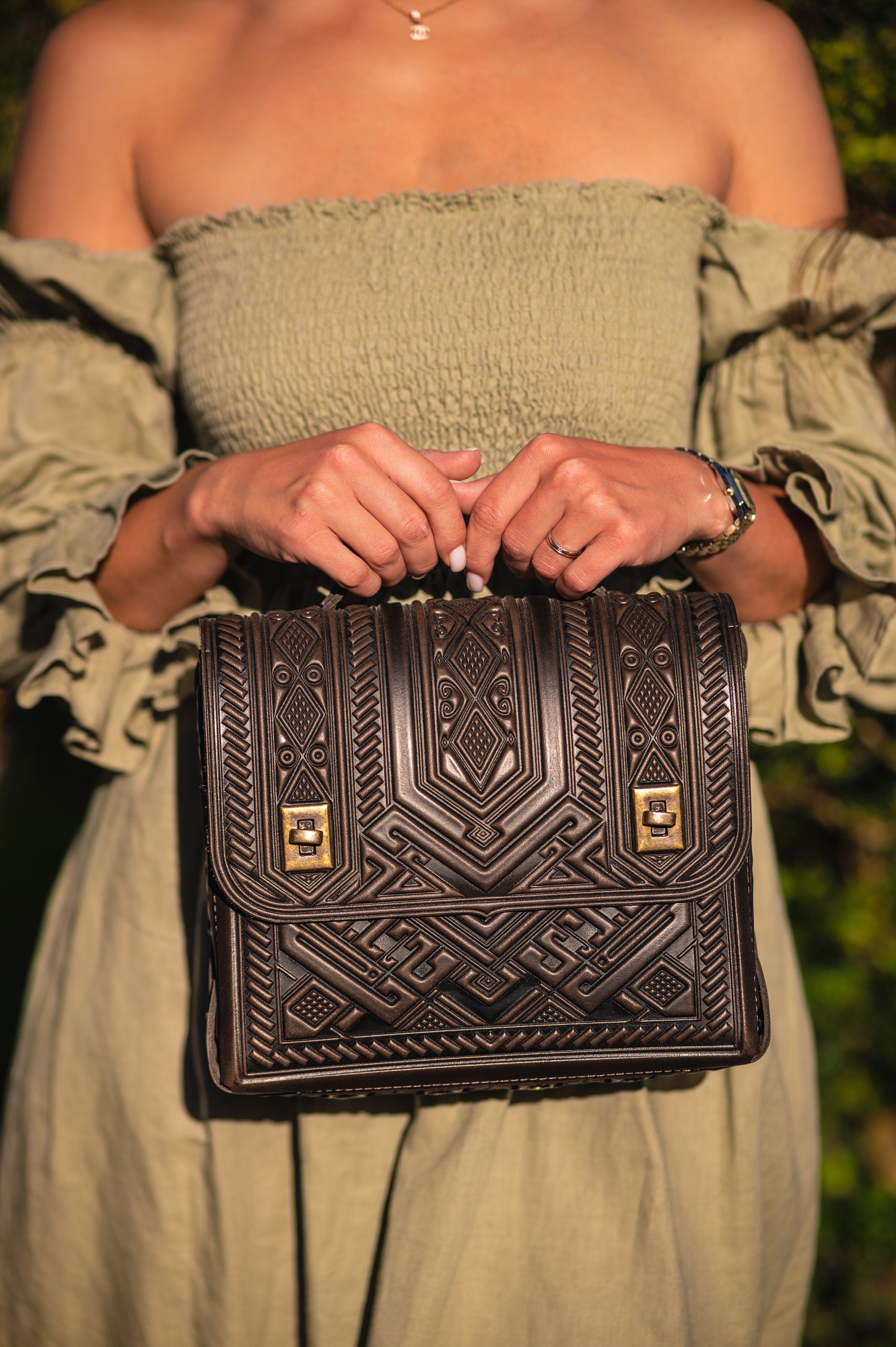 Leather backpack bag “Project”