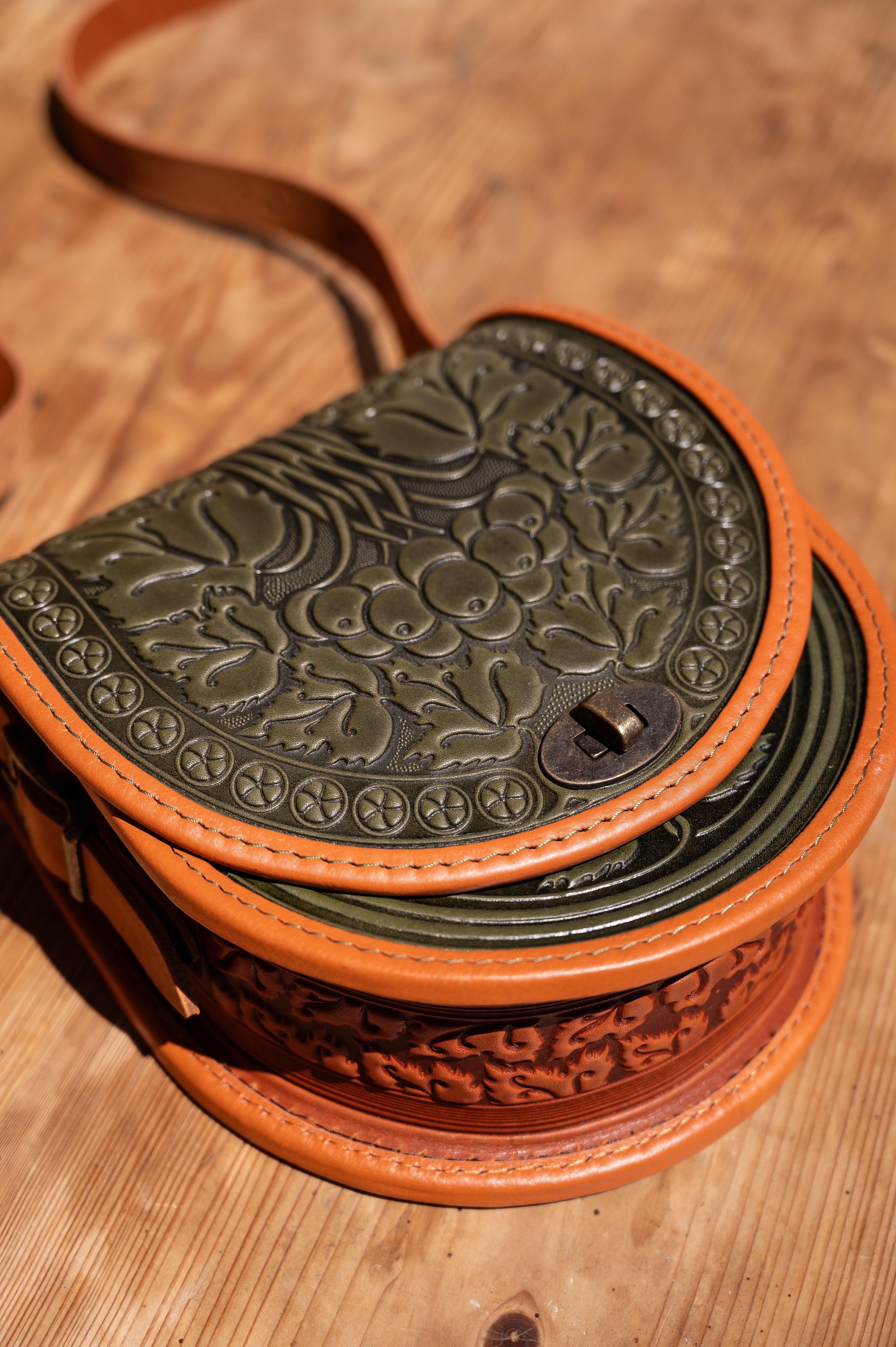 Leather bag “Kalina”