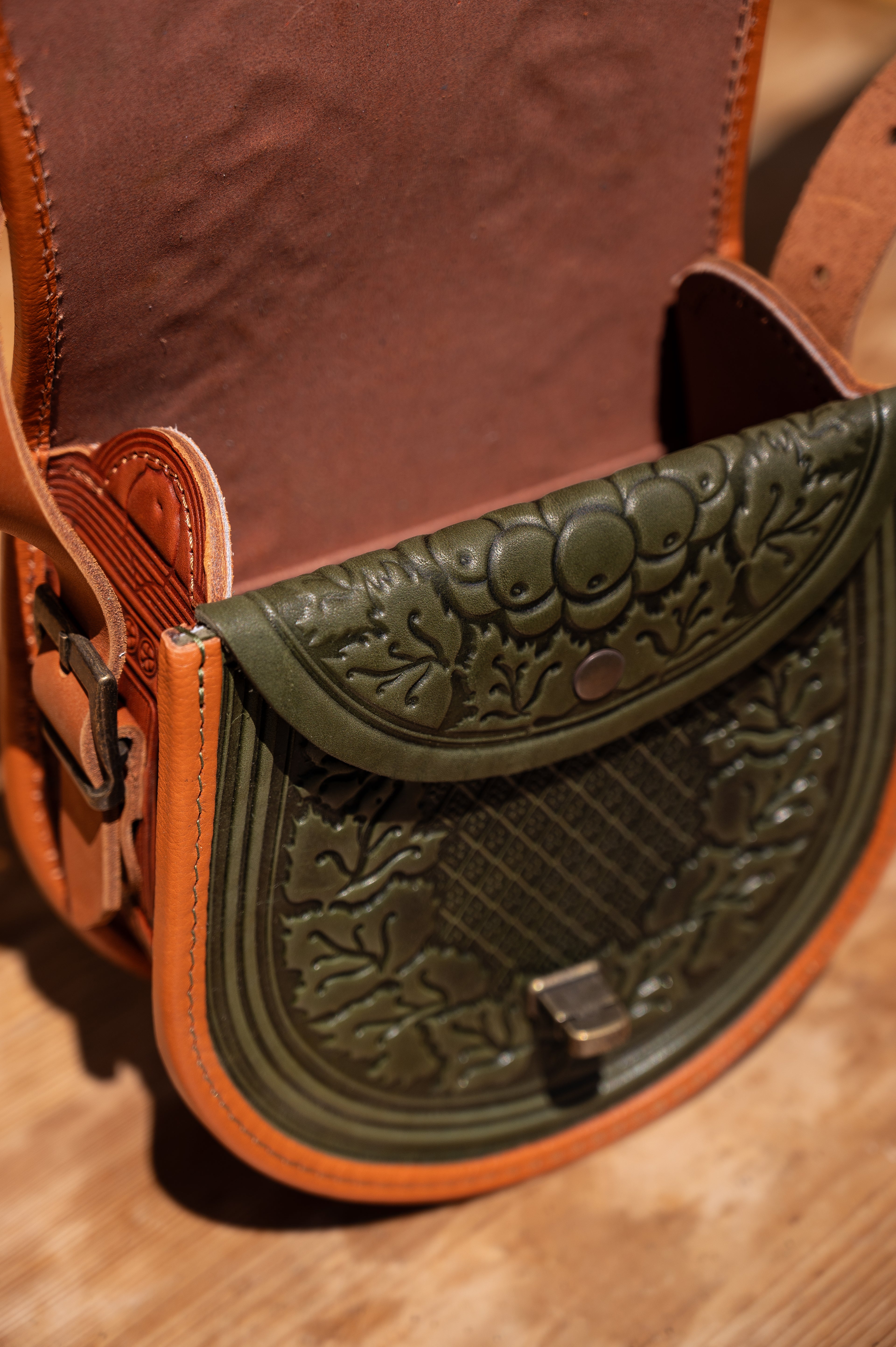 Leather bag “Kalina”