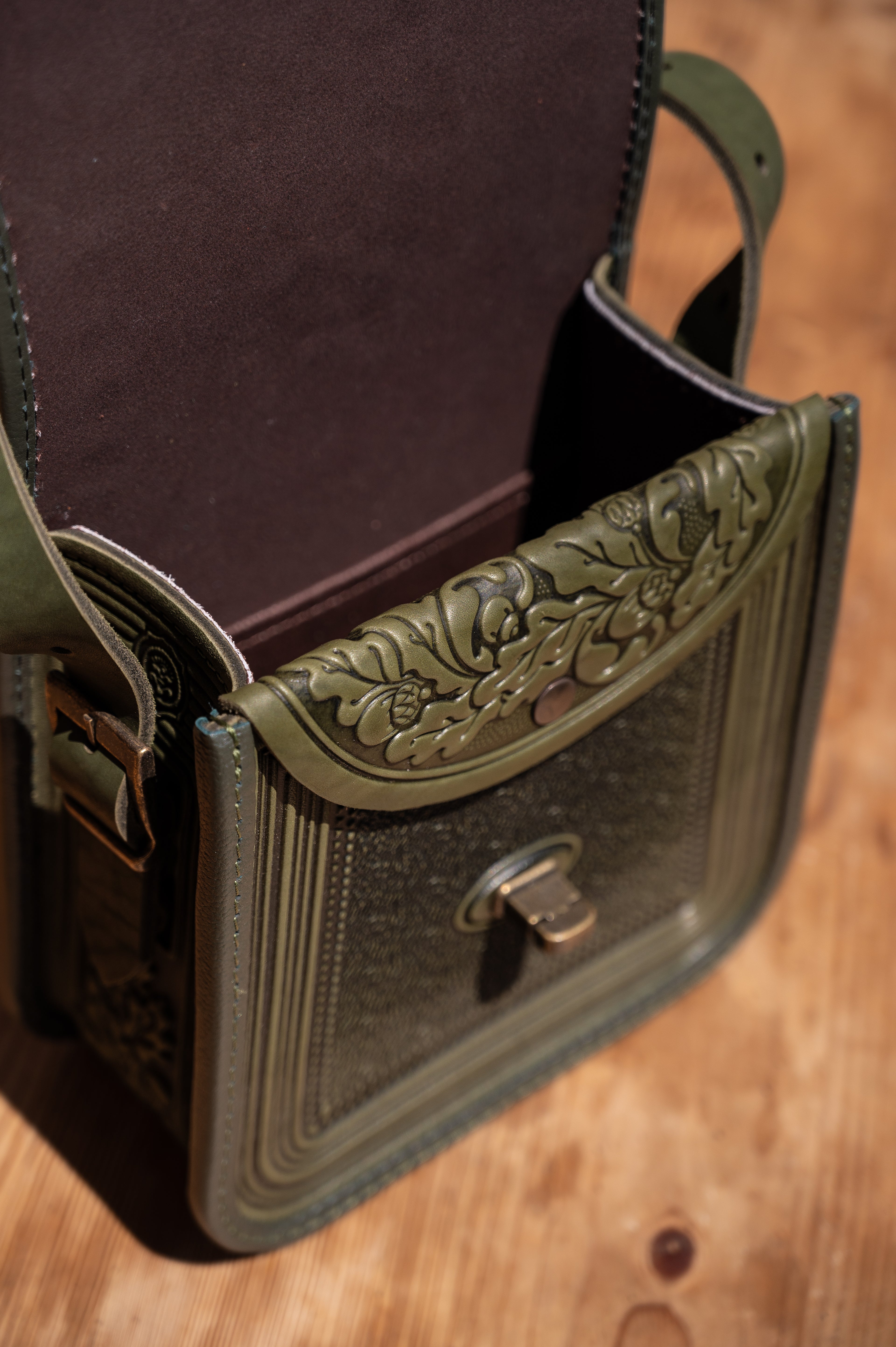 Leather bag “Myslyvska”