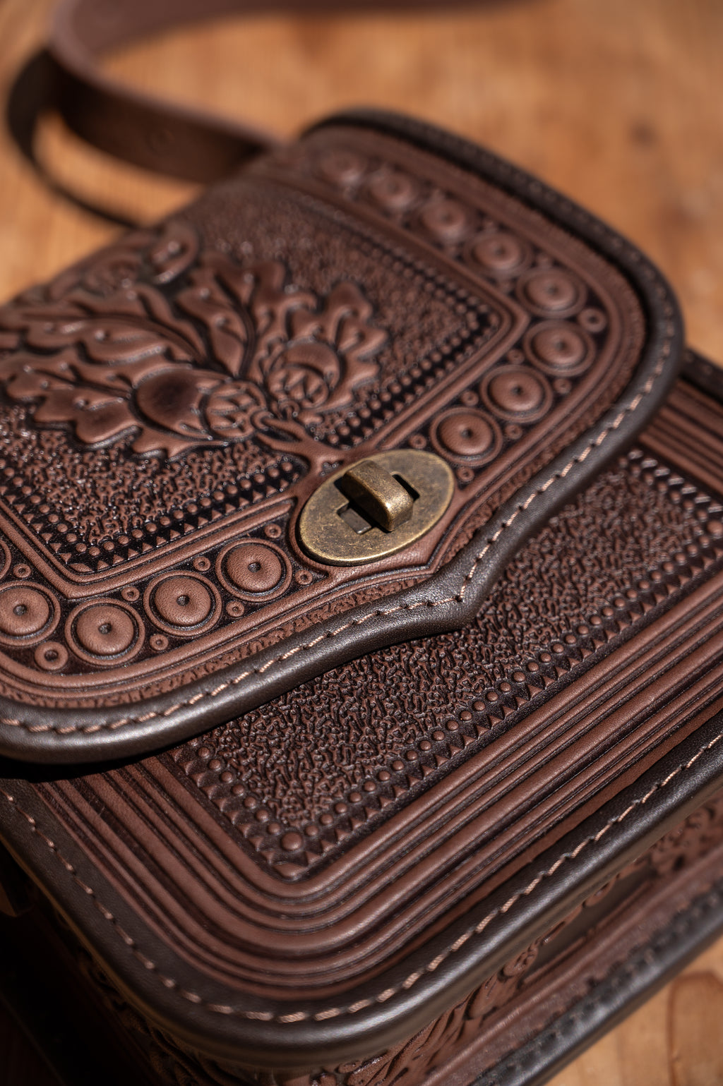 Leather bag “Myslyvska”