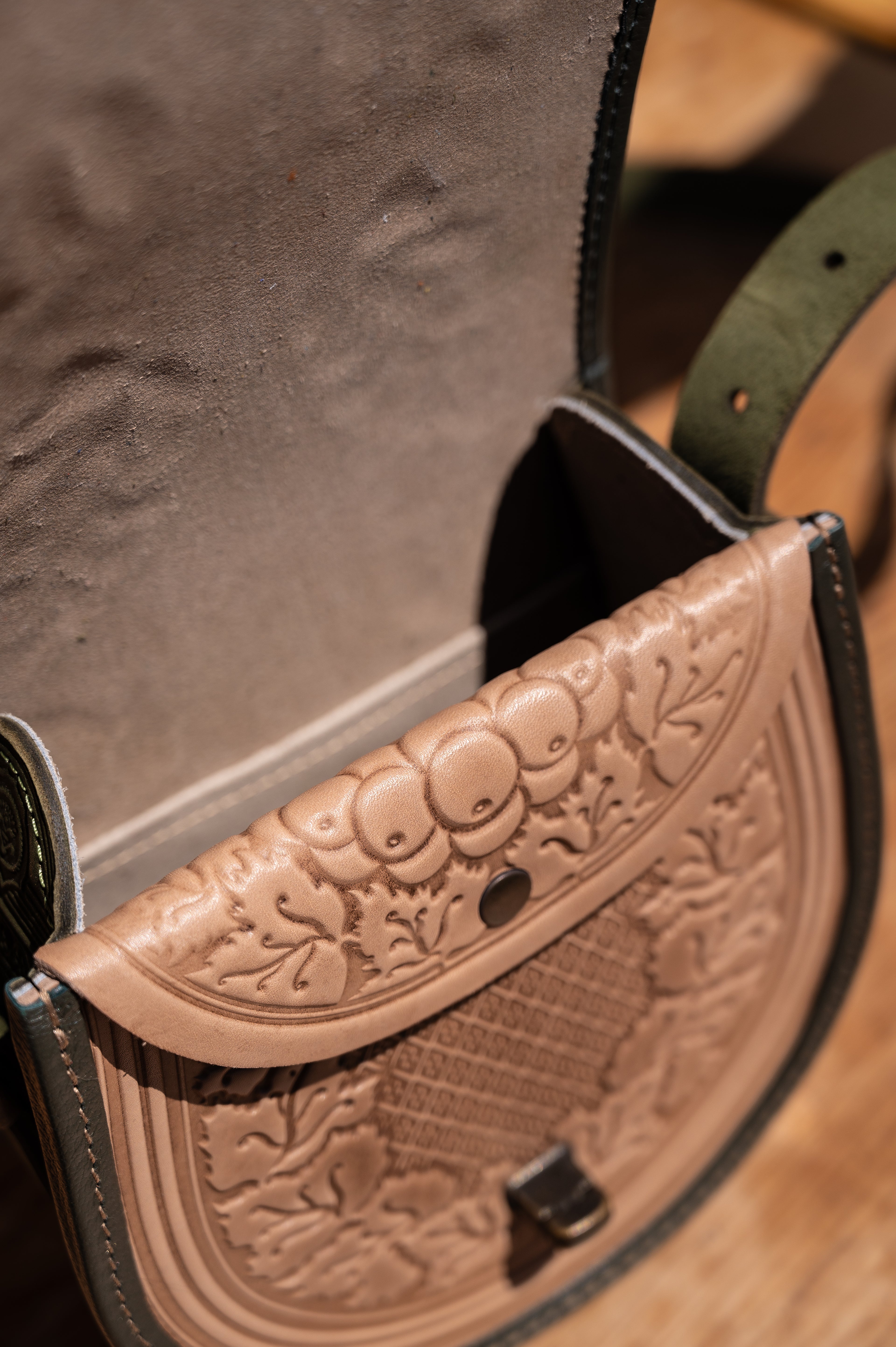 Leather bag “Kalina”